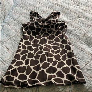 Banana Republic Silk Animal Print Dress Size 4